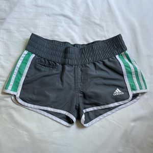 Adidas Women’s Gray and Teal Shorts
